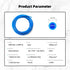 Pneumatic Tubing Blue PU Air hose Pipe Tube Kit 5/32 inch or 4mm OD 2.5mm ID 39.4ft/12 Meter for Air Line or Fluid Transfer...
