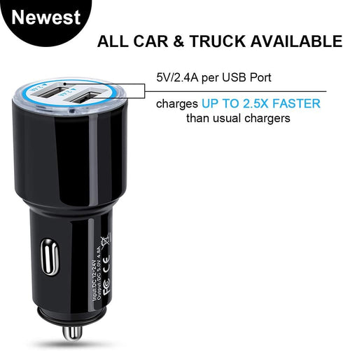 Fast Car Charger Android, Fast Charging Micro USB Cable Compatible for Samsung Galaxy S7 S6 J8 J7 J6 J5 J4 J3,Note 5 4 3, Moto E4 E5 G4 G5 G6 Play...