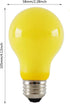 4 Packs 3W A19 LED Bug Light Bulbs Yellow LED Bulbs E26 Outdoor Bug Light Bulb 25W Equivalent 2000K Amber Glow Bug Light Bulb Night Light for Bedr...
