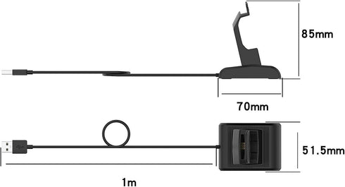 3.2 ft Wire USB Charging Dock Stand for ULT-G Golf Watch,Fast Charging Cable Charging Cable Compatible for TEC TEC TEC ULT-G Smart Watch Replaceme...