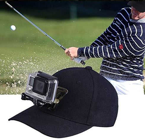 Baseball Hat Compatible with Smartphone or GoPro Camera Head Mount. Compatible with Any Cell Phone or Action Camera. iPhone, Samsung, Nokia, Googl...