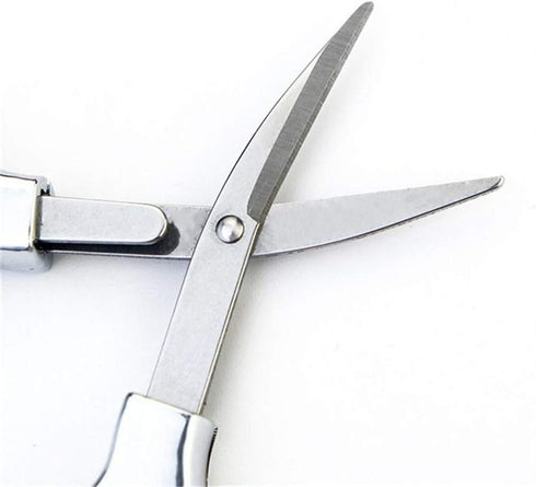 1PC Anti-Rust Folding Scissors, Stainless Steel Mini Shear, Safety Portable Pocket Size Travel Trip Scissors Craft Supplies Cutting Tools...