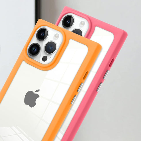 BITOBE Designed for iPhone 14 Pro Max Square Case Protective Hard PC TPU Bumper Camera Protection for Women Girls Clear Case for iPhone 14 Pro Max...