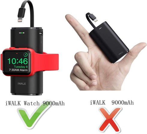 Hermitshell Hard Travel Case for iWALK Portable Apple Watch Charger 9000mAh Power Bank...