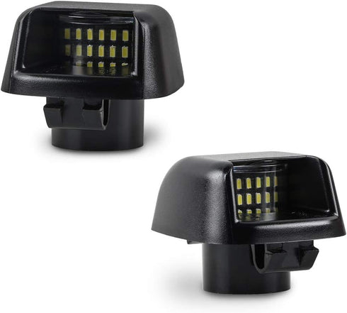 Gempro License Plate Light, 2Pcs LED License Plate Tag Lamp Assembly Replacement Compatbile for Nissan Frontier Titan Xterra Armada Suzuki Equator...