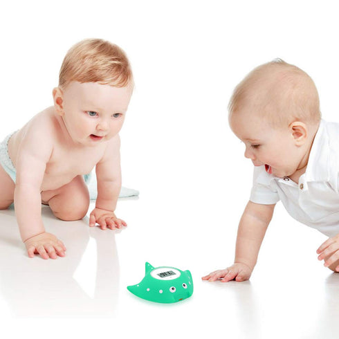 Baby Bath and Room Thermometer - Famidoc FDTH-V0-22 New Upgraded Sensor Technology for Baby Health Bath Tub Thermometer Floating Toy (Blue)...