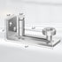 Brushed Stainless Steel Barn Door Floor Guide,8 in 1 Floor Guide Bottom Adjustable Roller,Noise Reduction,Flush Design Bottom Flat Barn Door Floor...