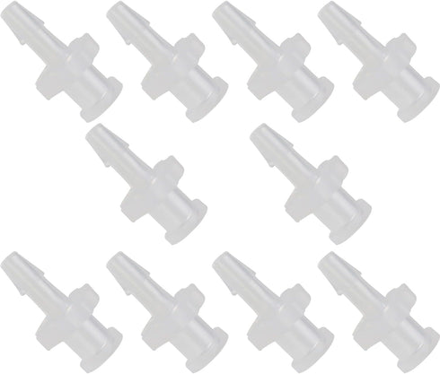 10pcs Female Luer Lock 1/8" Polycarbonate Hose Barb Adapter for Laboratory Biochemical/Analytical Instruments, Food Machinery and Aquarium Equipme...