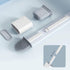 Toilet Brush and Holder Set for Bathroom, Deep-Cleaning Silicone Toilet Bowl Brush with Non-Slip Long Plastic Handle(White)...