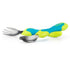 Nuby 2 Piece Stainless Steel Utensil, Blue/Green, 2 Count...