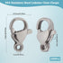 1 Box 200Pcs Silver Lobster Claw Clasp Key Chain Clasps Small Metal Trigger Clasp Stainless Steel Lanyard Snap Hook for Jewelry Making Accessories...