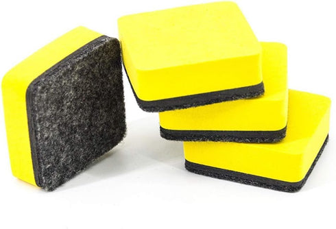 Yellow 2PC/Set White Board Cleaner Magnetic Whiteboard Erasers Dry Wipe Marker School Office Supplies Dry Erase Boards...