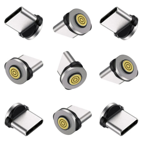 Magnetic Charging Tips 5pin Series,Type-c Tips 9Pack,Magnetic Type-C Tips,Just Charger Tips Without Magnetic Data Cable(Just 5pin USB-C Tips,9Pack...