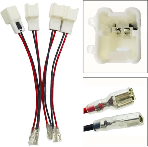 4 Pack Speaker Wire Harness Adapter Compatible with Nissan 2004-2021 Infiniti 2006-2018 Car Speaker Connector Harness Adapter...