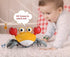 Crawling Crab Baby Toys with Music & Light, Tummy Time Interactive Toddler Toy Automatically Avoid Obstacles for Boys or Girls (Orange)...