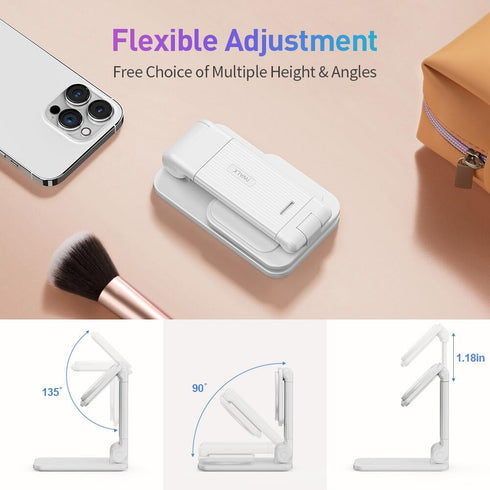iWALK StandMe Mag Foldable Magnetic iPhone Stand for Desk, Height Adjustable Hands-Free Magnetic Phone Holder Stand, Compatible with iPhone 15 14 ...