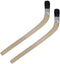 2Pcs Wooden Handle Bristle Radiator Paint Brush, 1.5 Inch Brush Width, 375mm Total Length, 40mm Trim Length...