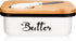 Metal Butter Dish with Lid for Countertop,Large Butter Container with Stainless Steel Multipurpose Butter Knife, Butter Keeper with Double High-qu...