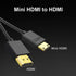 Seadream Mini HDMI to HDMI Cable,High Speed 4K 60Hz Ultra-Thin HDMI Male to Mini HDMI Male Support 4K Ultra HD, 1080p, 3D,for Projector, Monitor, ...