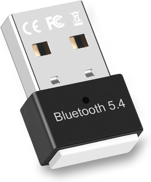 Bluetooth USB Adapter for PC - Touchead Bluetooth Adapter 5.4 Dongle(BR+BLE+EDR), Plug and Play, Wireless Transfer for Headset Speaker Keyboard Mo...