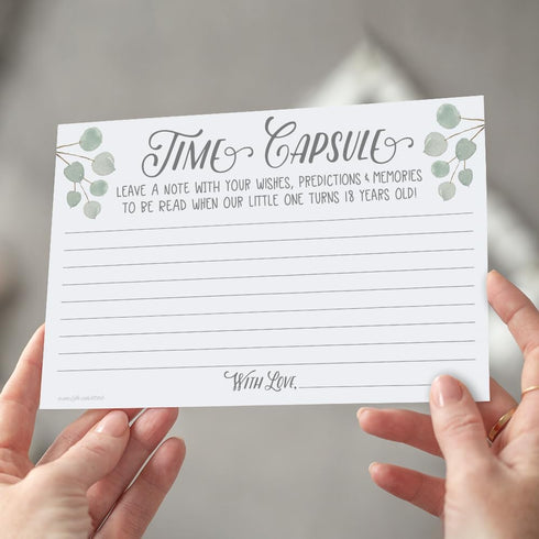 m&h invites Time Capsule Message Cards (50 Count) - Baby Shower or 1st Birthday Game Activity...