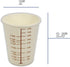 50 3oz Coated Paper Graduated Measuring Cups for Mixing Paint, Stain, Epoxy, Resin; Disposable, Recyleable, from Renewable Resource Bamboo, Wax Co...