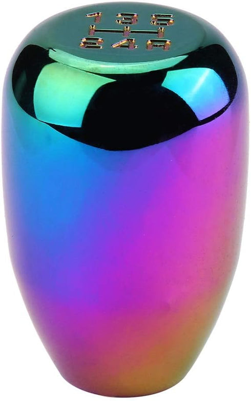 Acouto Shift Knob 5 Speed Car 5 Speed Manual Gear Shift Knob Shifter Lever Stick Metal with 3 Adapters 8mm 10mm 12mm(Colorful)...