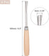 uxcell Wood Chisels Carving Knife, 10mm Chrome Plated 45# Carbon Steel Straight Half-round Tip Woodworking Hand Tool Graver 165mm (6.5-Inch) Lengt...