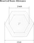 6 Pieces Hexagon Quilting Template with 1/4 Inch Seam Allowance, Hexagon Acrylic Quilting Rulers and Templates for Sewing DIY Manual Crafts Includ...