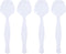 Plasticpro Disposable Plastic Serving Spoons Durable Heavy Duty Premium Serving Utensils White Pack of 12...
