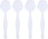 Plasticpro Disposable Plastic Serving Spoons Durable Heavy Duty Premium Serving Utensils White Pack of 12...