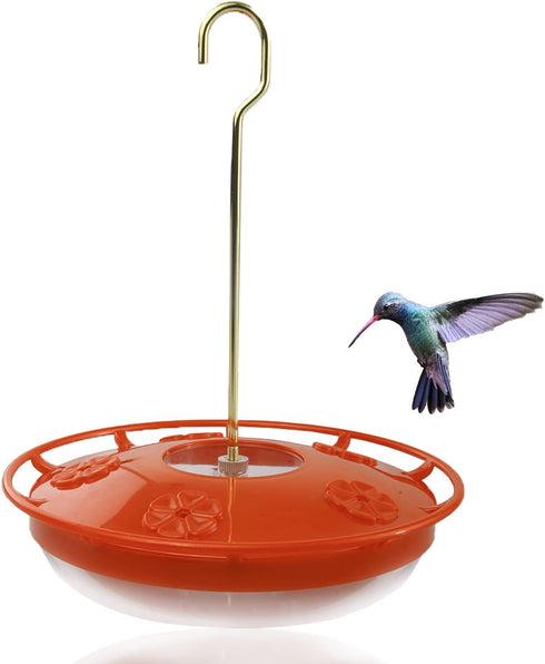 Hummingbirds Feeders for Outdoors Hanging – Bird Feeder with 5 Feeding Ports – Heavy Duty Plastic Humming Bird Feeder with Alloy Steel Hanging Rod...