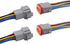 Deutsch DT 8 Pin Connector 2 Pack - Waterproof Male Female Plug Socket Quick Disconnect for Car, Truck, Boats, LED Work Light - 16AWG, Grey...
