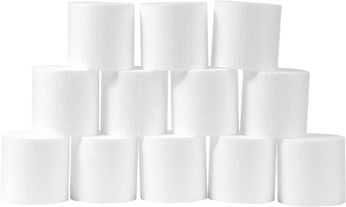 3 Inch Foam Circles for 12-Pack 3 Inch Thick, Crafts, Polystyrene Circles for DIY Crafts School Supplies Decorations(White)...