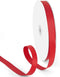 5/8 Inch 100 Yards Solid Grosgrain Ribbon Red, Polyester Fabric Ribbon 1 Roll for Gift Wrapping, Package, Wedding Party Decoration, Craft and Sewi...