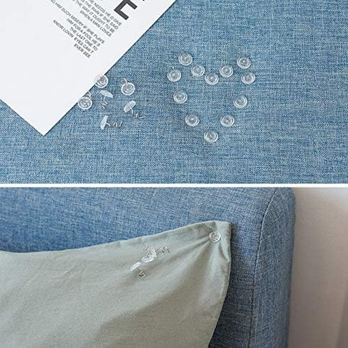 Sowaka 120 Pcs Twist Pins Upholstery Clear Heads Slip Cover Fasteners Headliner Pins for Sofa Car Van Home Furniture Hold Bed Skirt (120 pcs)...