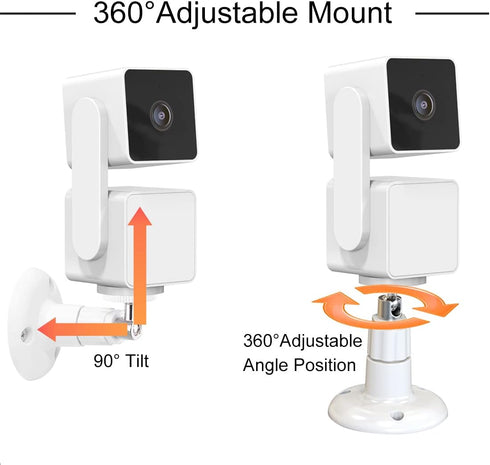 Wall Mount for Wyze Cam Pan V3/Wyze Cam V3, 360 Degree Swivel Adjustable Mount for Wyze Cam Pan, Wyze Cam V3/V2 and Other Indoor Outdoor Security ...