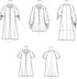 Simplicity Misses' Half-Button Dress Sewing Pattern Packet, Code S9744, Sizes 18-20-22-24-26, Multicolor...