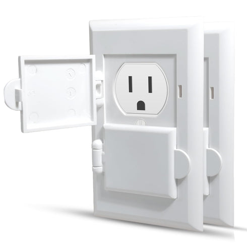 Outlet Covers Baby Proofing - 2 Pack Baby Proof Safety Electric Plug Covers - for Duplex Outlets - Easy Install...