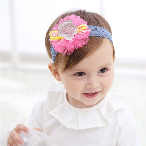 20 PCS Flower Lace Applique Exquisite 3D Chiffon Flower Sewing Fabric Appliques for Clothing, Headbands Flower, Crafts, Party Decoration, Sewing A...