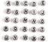 Song Xi 1200pcs Silver Letter Beads for Bracelets, 4x7mm Black Alphabet Beads Friendship Bracelets Jewelry Making Kit for Christmas Gifts...