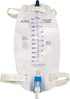 Easy-Tap Leg Bag Urinary Drainage Bag, 1000ml, Anti-Reflux Valve, Cloth Straps, Easy Flip Drain (Pack of 3)...