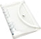 White A6 Binder 6 Ring Glitter PVC Budget Binder with Snap Button Closure, Loose Leaf Notebook Shell for Photocard Album, Cash Envelopes System, J...