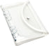 White A6 Binder 6 Ring Glitter PVC Budget Binder with Snap Button Closure, Loose Leaf Notebook Shell for Photocard Album, Cash Envelopes System, J...