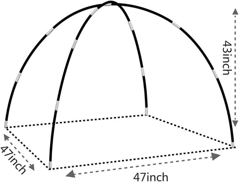 Kids Tent Poles Replacement Poles for Kids Tent Indoor & Outdoor Kids Play Tent Poles Fiberglass Poles Child Tent Poles for Girls and Boys,Length1...