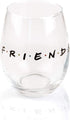 Silver Buffalo Friends Doodle Logo Stemless Wine Glass, 20 Ounces...