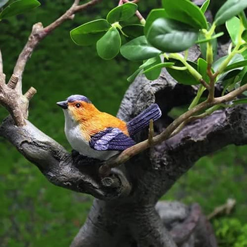 8 pc Miniature Bird & Nest Set: Perfect for DIY Fairy Garden, Car & Home Decoration!...