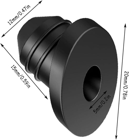 50 Pcs Cable Railing Rubber Grommets,45 Degree Angle Beveled Protector Sleeves,Cable Railing Protective Sleeves for 1/8" 5/32" 3/16" Cables for Me...