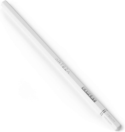 ARTEZA Charcoal Pencil Set, 3 Black Pencils – Soft, Medium, and Hard, and 1 White Pencil – Medium, Art Supplies for Drawing, Sketching & Shading...