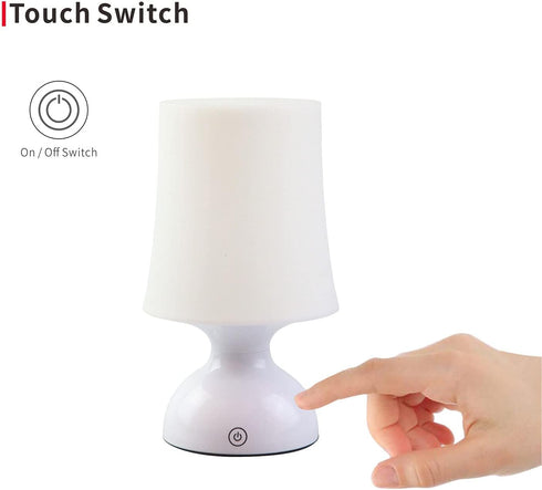 LED Mood Light, Scandinavian Lamp, Battery Powered Night Light, Cordless Night Light, 100% Electrical Safety at Home, Minimalist Table Lamp, Small...